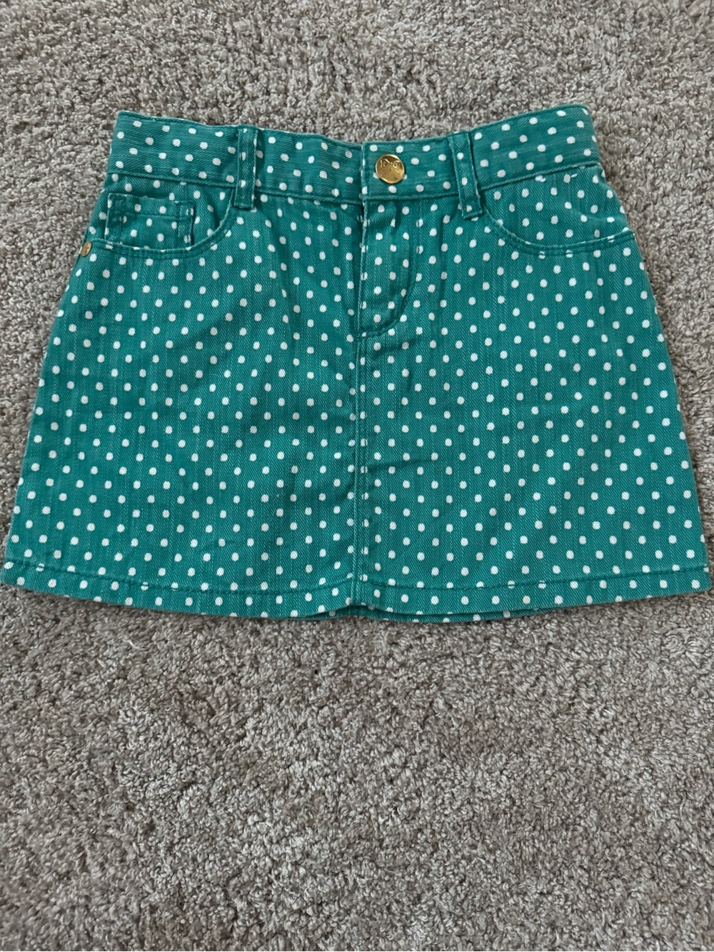 Gymboree Teal Polka Dot Skirt